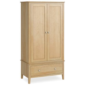 Denby Oak Double Wardrobe