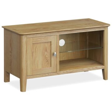 Denby Small Oak TV Cabinet | Fully Assembled