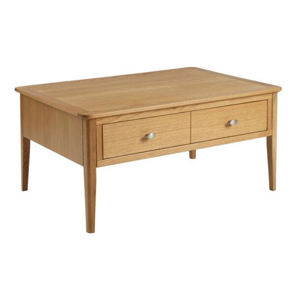 Denby Oak Coffee Table With Drawer