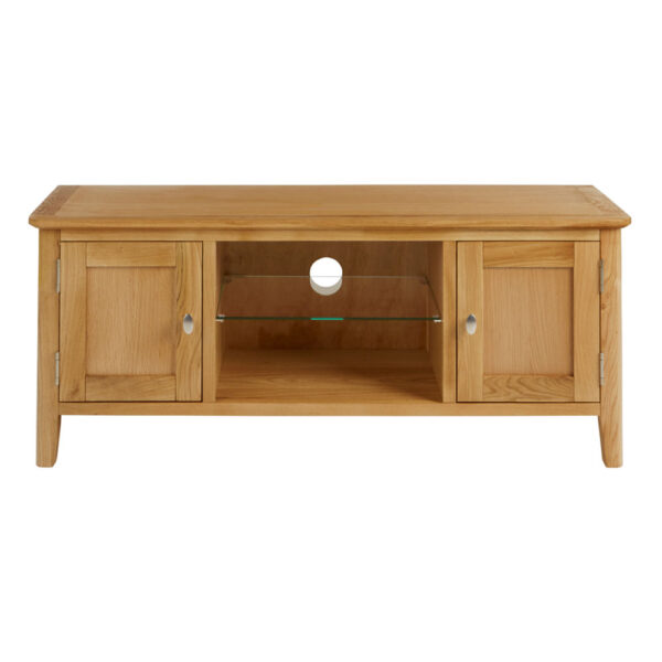 Denby Large Oak TV Cabinet | Fully Assembled