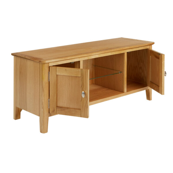 Denby Large Oak TV Cabinet | Fully Assembled