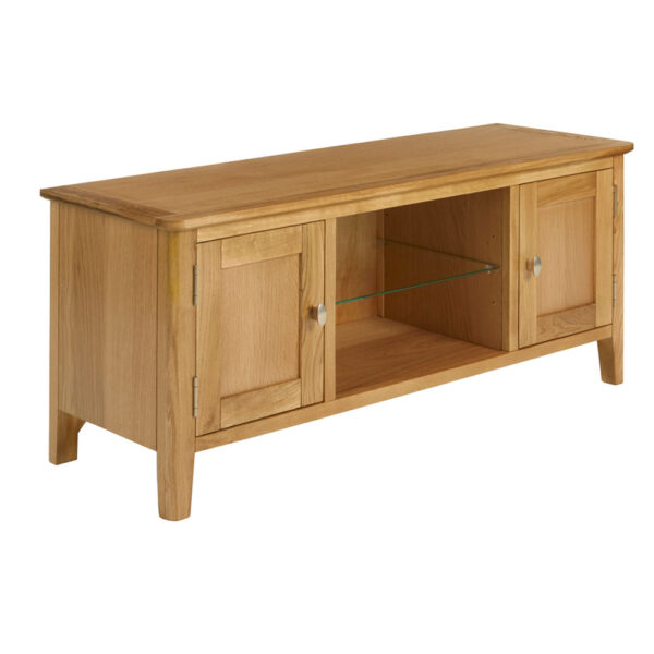 Denby Large Oak TV Cabinet | Fully Assembled