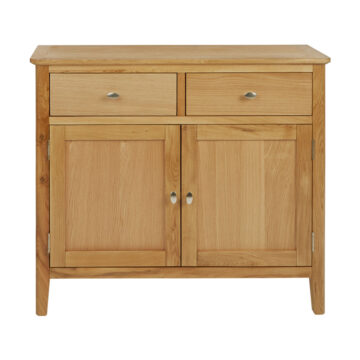 Denby Oak 2 Door 2 Drawer Small Sideboard | Assembled