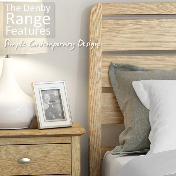 Denby Oak 2 Over 3 Chest Of Drawers | Fully Assembled | Clearance