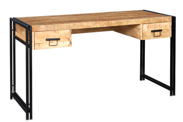 Black Memphis Industrial Desk