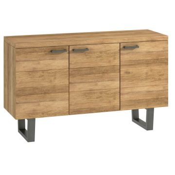 Industrial Oak Large Sideboard | Natural Oil Finish