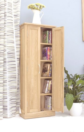 North Bay Oak CD / DVD Storage Cupboard