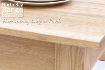 North Bay Oak 4 Drawer Coffee Table | Assembled