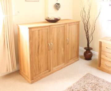 North Bay Oak Large Shoe Cupboard