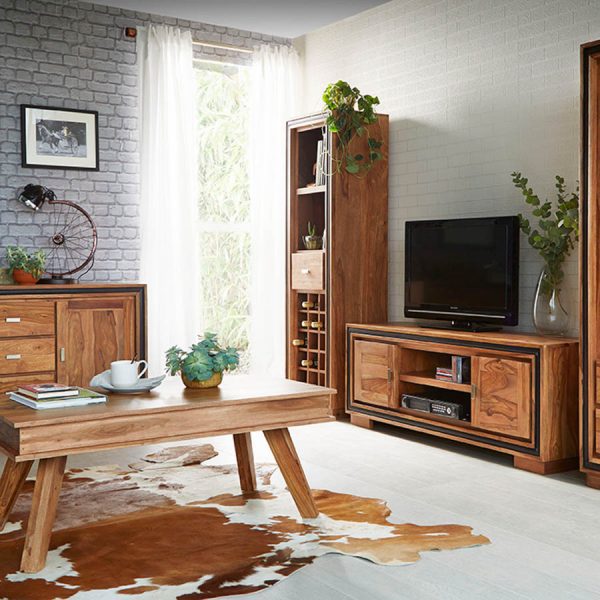 Nepal Sheesham Wine Bookcase | Fully Assembled