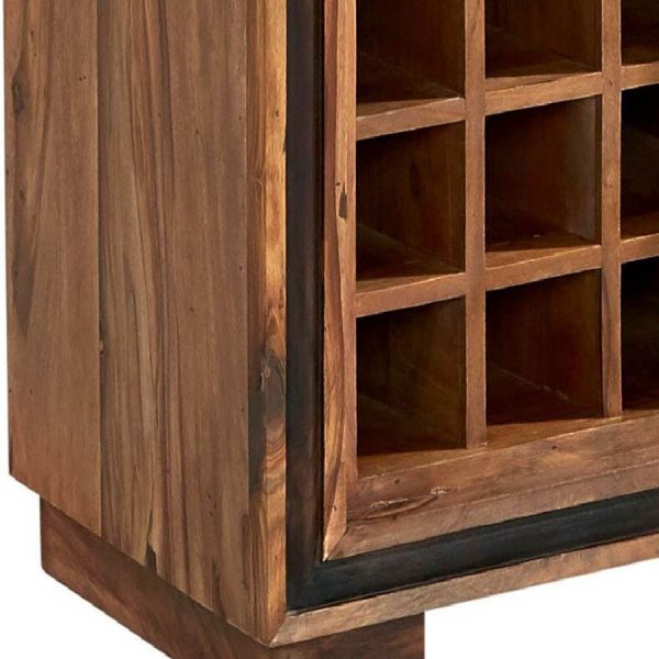 Nepal Sheesham Wine Bookcase | Fully Assembled