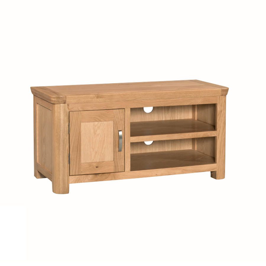 Stanhope Oak Small TV Unit Up To 50 Off & Free Delivery