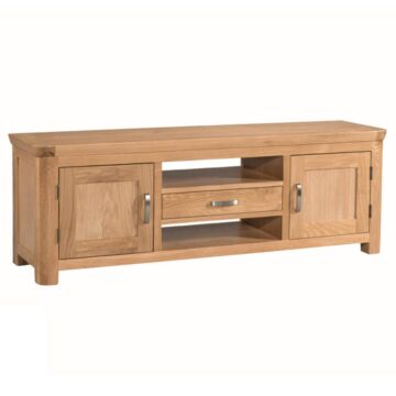 Stanhope Oak Wide TV Unit | Fully Assembled