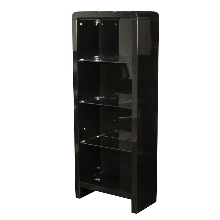Trend High Gloss Black Bookcase Free Delivery Returns