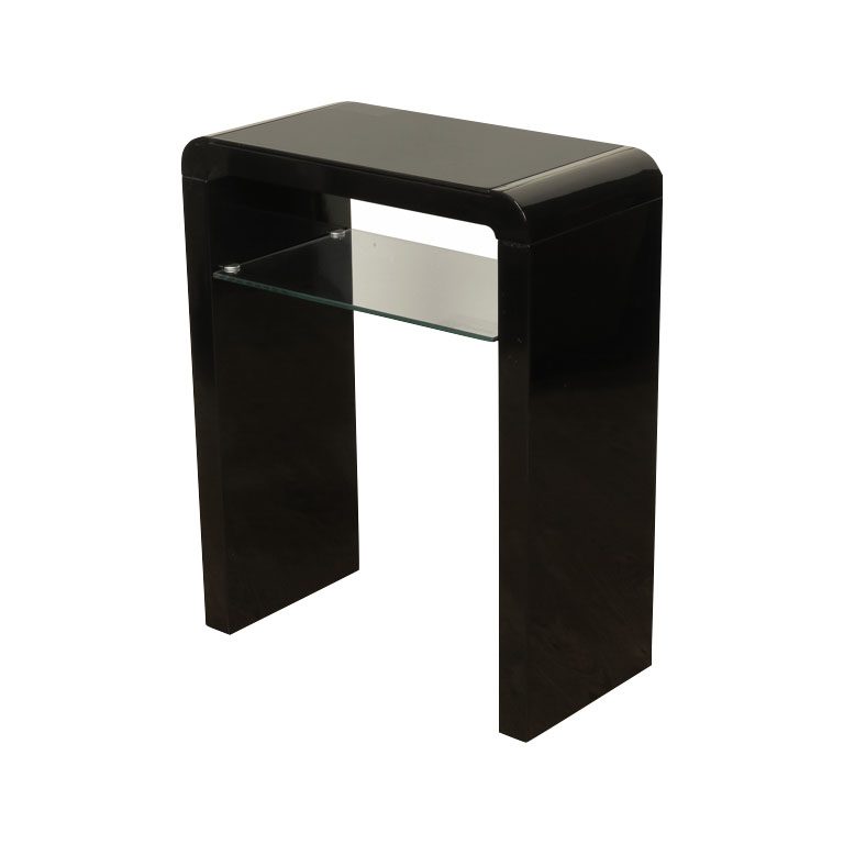 Trend High Gloss Black Small Console Table Free Delivery Returns