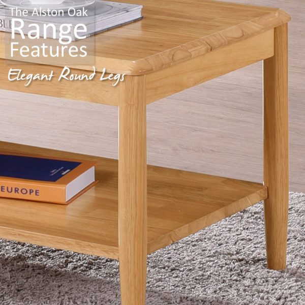 Alston 3ft 7 Oak Dining Table Set & 4 Chairs