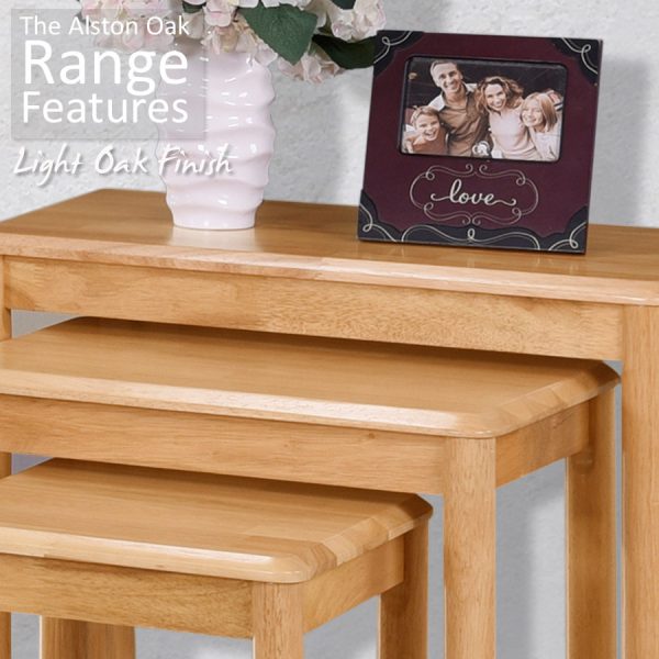 Alston 3ft 7 Oak Dining Table Set & 4 Chairs