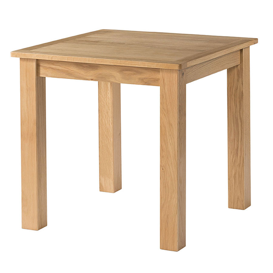 Auckland Oak 2ft 6 Dining Table No Assembly Required Auckland Oak 2ft 6 Dining Table