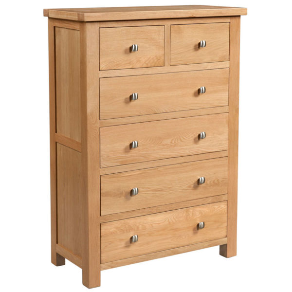 Wynyard Oak 2 Over 4 Chest | Fully Assembled | Clearance