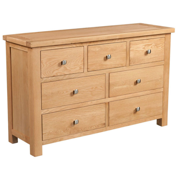 Wynyard Oak 3 Over 4 Chest | Fully Assembled | Clearance
