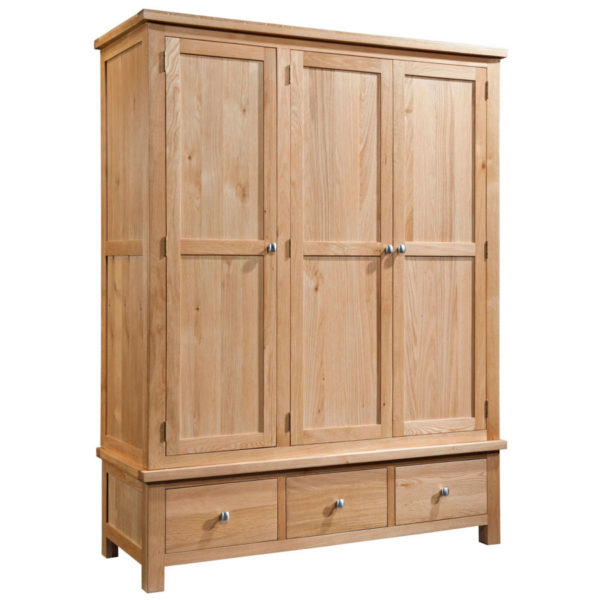 Wynyard Oak Triple Wardrobe