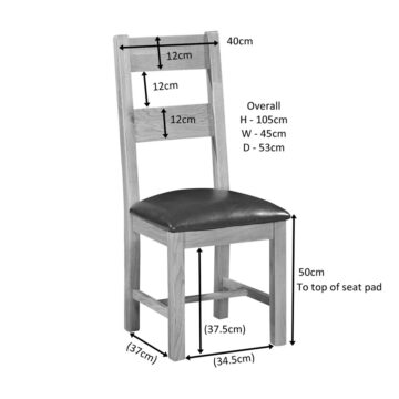Shire Oak Dining Chair | Ladder Back