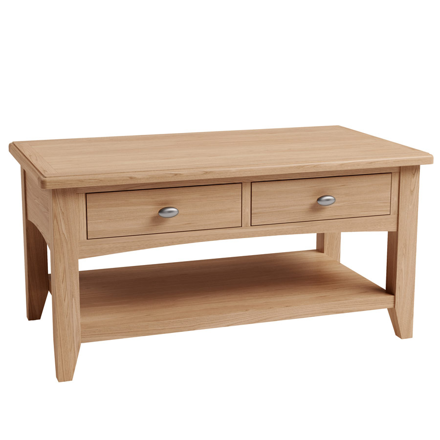 Ashurst Light Oak Large Coffee Table No Assembly Required