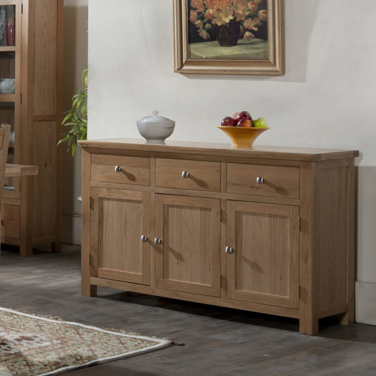 Wynyard Oak 2 Door Sideboard No Assembly Required