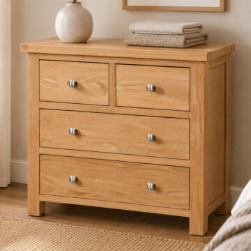 Wynyard Oak 2 Over 2 Chest | Assembled