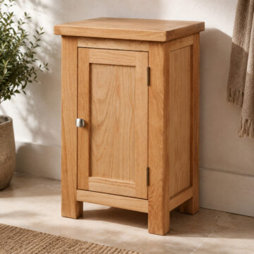 Wynyard Oak 1 Door Cupboard | Assembled