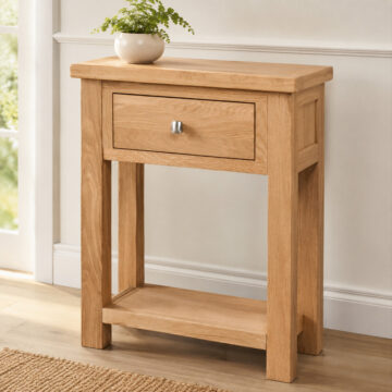 Wynyard Oak 1 Drawer Hall Table