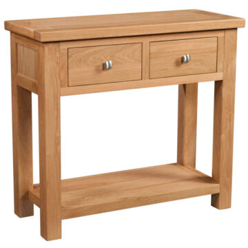 Wynyard Oak 2 Drawer Console Table