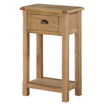Kendal Oak 1 Drawer Console Table | Oiled Finish