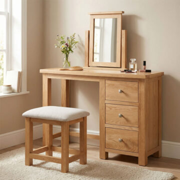Wynyard Oak Dressing Table | Assembled