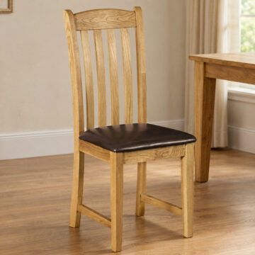 Salisbury Rustic Oak Dining Chair | Wax Finish