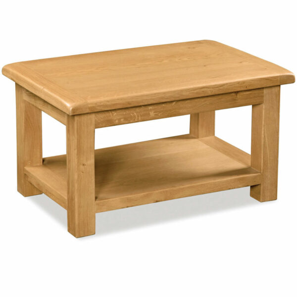 Salisbury Rustic Oak Large Coffee Table | Wax Finish
