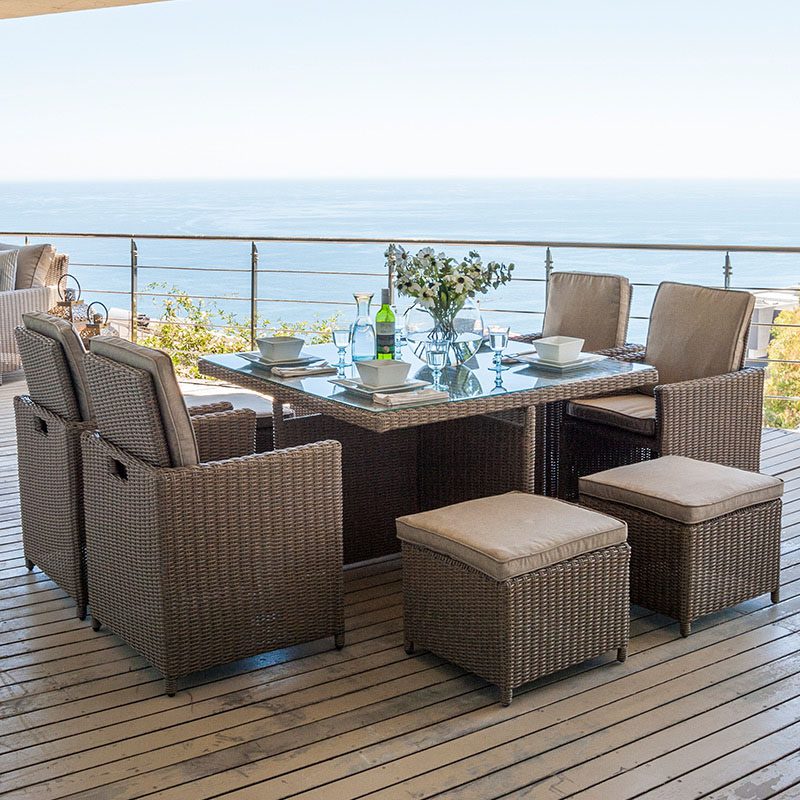 Nova Rattan Heritage Catherine 4 Seat Cube Dining Set Willow - Rattan Cube 4 Seat Patio Furniture Set Nova Rattan Heritage Catherine 4 Seat Cube Dining Set Willow - Rattan Cube 4 Seat Patio Furniture Set
