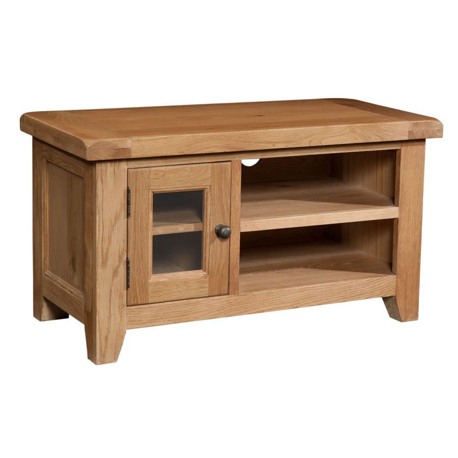 Summer Waxed Oak Small TV Unit No Assembly Required