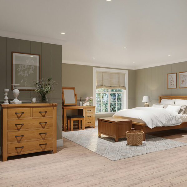 Summer Waxed Oak 3 Drawer Chest | Fully Assembled