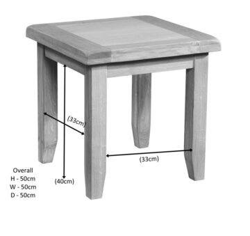 Summer Waxed Oak Lamp Table