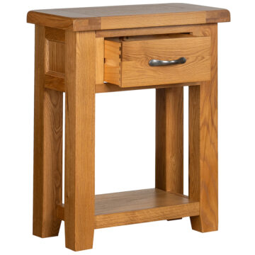 Summer Waxed Oak 1 Drawer Console Table
