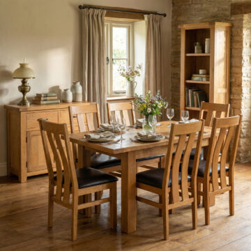 Summer 4ft Waxed Oak Extension Dining Table | 120 - 153cm