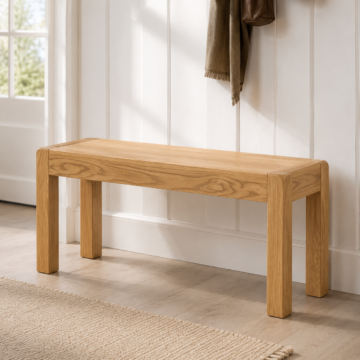 Haven Waxed Oak 90cm Bench