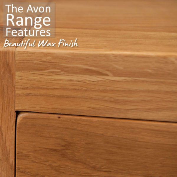 Haven Waxed Oak Lamp Table With Shelf | Fully Assembled | Clearance
