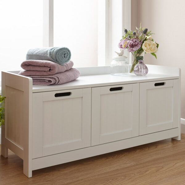 Skala White 3 Door Storage Unit | Self Assembly