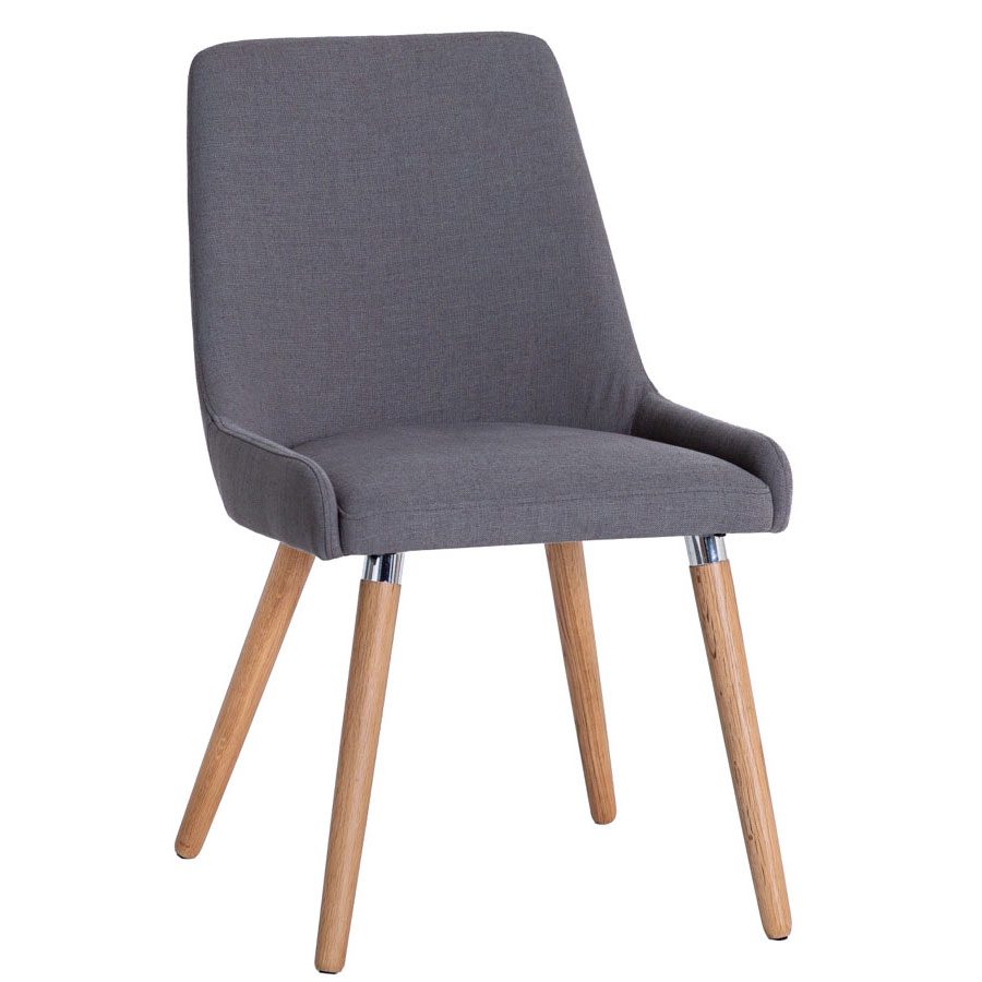 frosterley dove grey retro dining chair  fully assembled