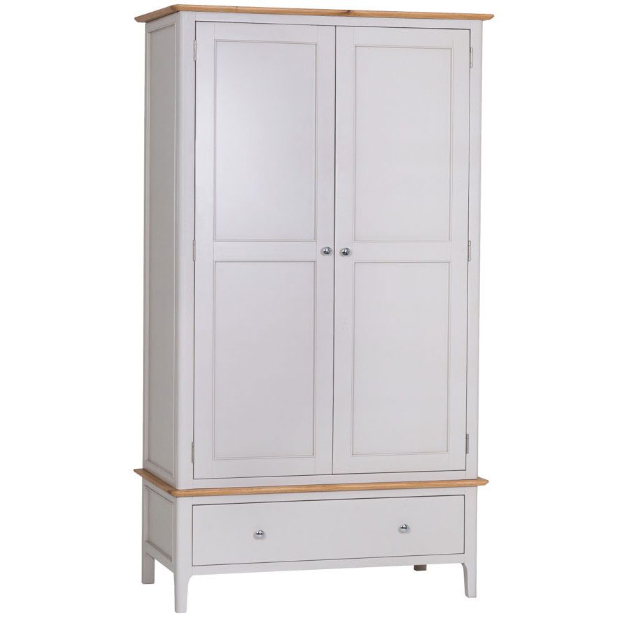 Frosterley Dove Grey Large Double Wardrobe Free Delivery