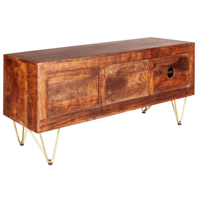 Dark Gold TV Unit Oak World