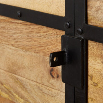 Moseley Industrial 4 Door Large Sideboard | Assembled