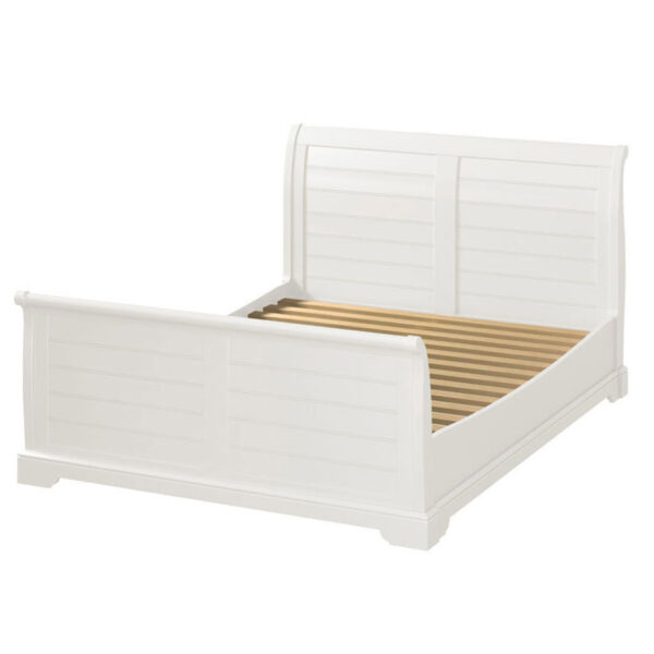 Cartmel White Double Sleigh Bed